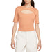 Nike Nsw Essential Cut-out Swoosh Logo Tee Womens Style : Fb8282
