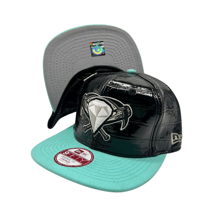 New Era 9fifty West Tenn Diamond Jaxx Black Leather Strapback Unisex Style : Hhh-16577845