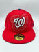 New Era 59fifty Washington Nationals Basic Red Navy Fitted Hat Unisex Style : Hhh-71507209