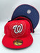 New Era 59fifty Washington Nationals Basic Red Navy Fitted Hat Unisex Style : Hhh-71507209