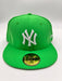 New Era 59fifty New York Yankees Island Green Fitted Hat Unisex Style : Hhh-48398424