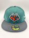 New Era 59fifty Greensboro Grasshoppers Green Fitted Hat Unisex Style : Hhh-71320860