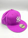 New Era 59fifty New York Yankees Basic Logo Grape Fitted  Hat Unisex Style : Hhh-91012941