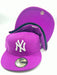 New Era 59fifty New York Yankees Basic Logo Grape Fitted  Hat Unisex Style : Hhh-91012941