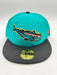 New Era 59fifty Pensacola Blue Wahoos Teal Fitted Hat Unisex Style : Hhh-70274185