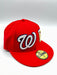 New Era 59fifty Washington Nationals And Dc Both Logos Red Fitted Hat Unisex Style : Hhh-71320693