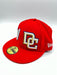 New Era 59fifty Washington Nationals And Dc Both Logos Red Fitted Hat Unisex Style : Hhh-71320693