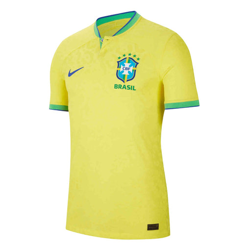 Nike Brazil 2022/23 Stadium Home ADV Dri-FIT Soccer Jersey Dynamic Yellow/Green