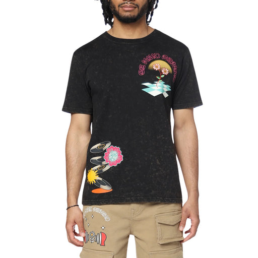 Smoke Rise Mineral Wash Doodle Graphic Ss Tee  Mens Style : Kt24274