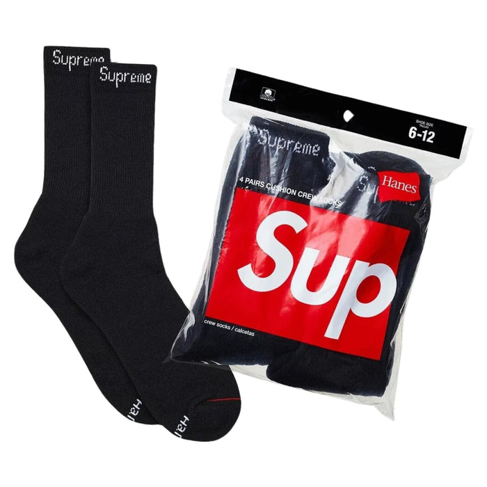 Supreme Hanes Crew Socks 4 Pack Mens Style : 99haa26b