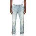 Smoke Rise Tapestry Flame Fashion Jeans Mens Style : Jp25114