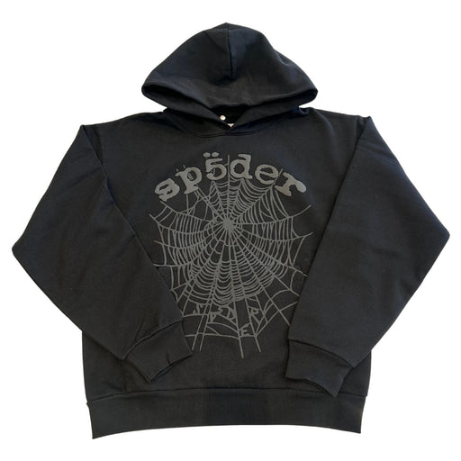 Sp5der Star Og Web V2 Outline Hoodie Mens Style : St015ss25blk