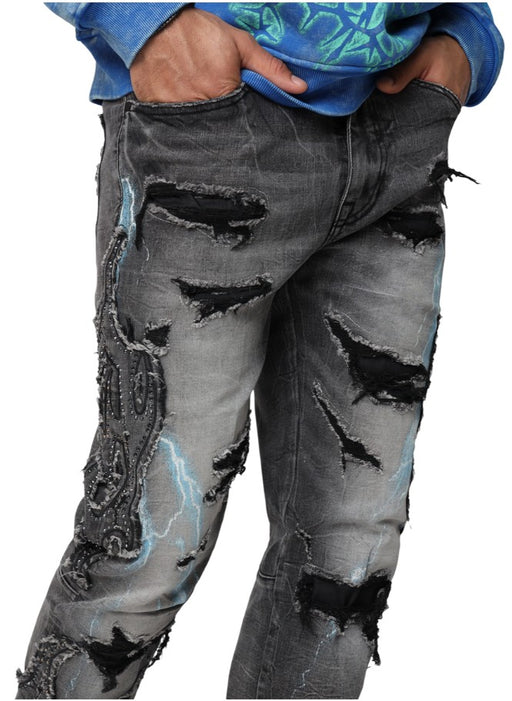Smoke Rise Paradise Color Weft Jeans Mens Style : Jp25529