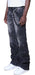 Smoke Rise Colorblock And Piping Jeans Mens Style : Jp25618