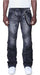 Smoke Rise Colorblock And Piping Jeans Mens Style : Jp25618