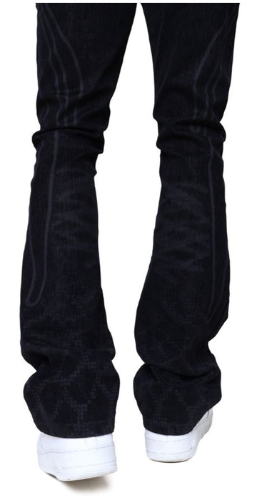 Smoke Rise Field Flocked Jeans Mens Style : Jp25527
