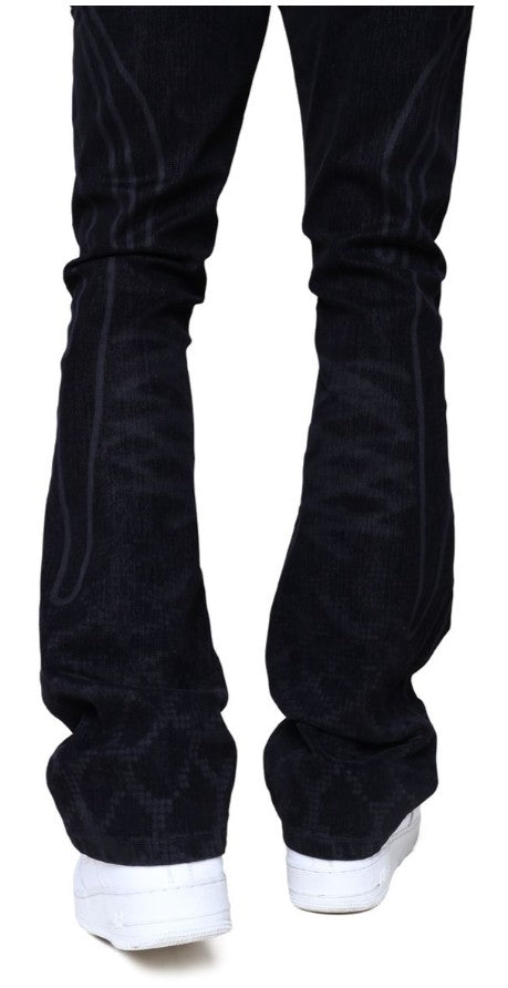 Smoke Rise Field Flocked Jeans Mens Style : Jp25527