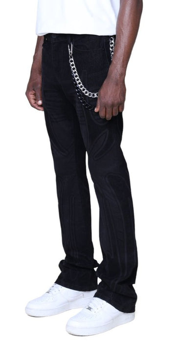 Smoke Rise Field Flocked Jeans Mens Style : Jp25527