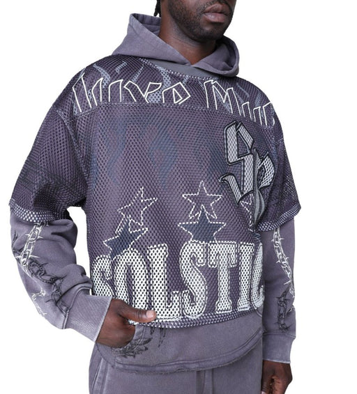 Smoke Rise Luxe Club Mesh 2-fer Hoodie Mens Style : Fo25674