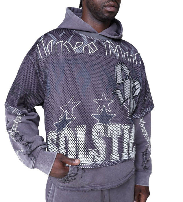 Smoke Rise Luxe Club Mesh 2-fer Hoodie Mens Style : Fo25674