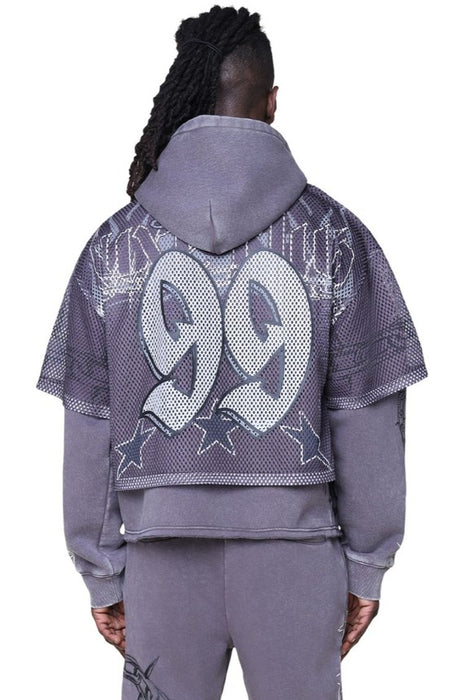 Smoke Rise Luxe Club Mesh 2-fer Hoodie Mens Style : Fo25674