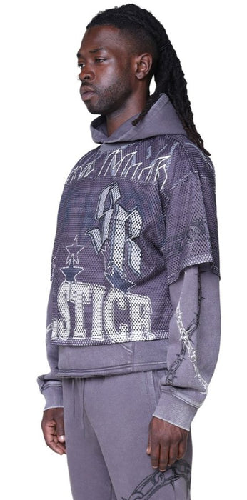 Smoke Rise Luxe Club Mesh 2-fer Hoodie Mens Style : Fo25674