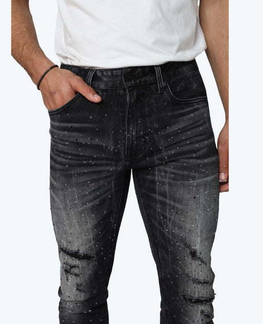 Smoke Rise All Rhinestone Jeans Mens Style : Jp25536