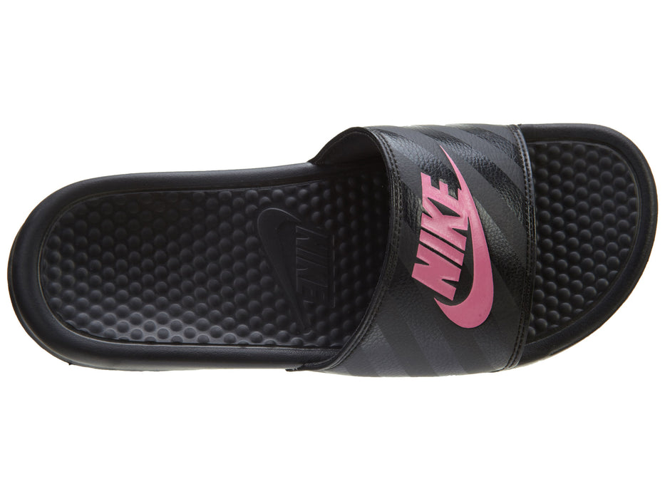 Nike Benassi JDI Black Pink  Womens Style :343881